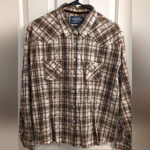 XXL Rough Stock Panhandle Slim Western Long Sleeve Button Down Shirt